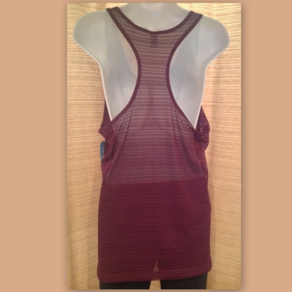 FILA SPORT Size Large Purple Sheer Mesh Breathable Sleeveless Workout Top NWT - Picture 4 of 4